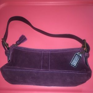 Coach Hamptons Suede Soft Demi Zip Bag E04S-7470